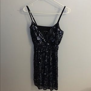 Navy blue sparkly dress